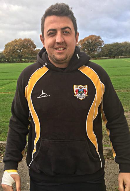George Raymond - try scorer for Saints George Raymond - try scorer for Saints